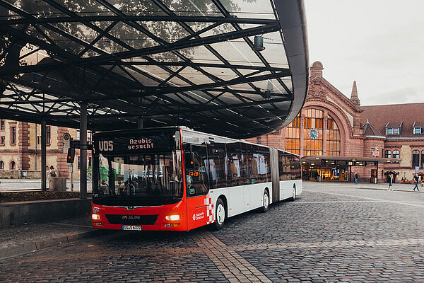 Bus am Osnabrücker Hauptbahnhof